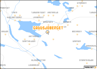 map of Gäddsjöberget