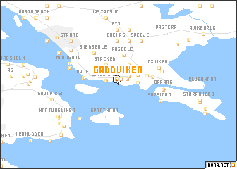 map of Gäddviken