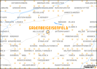 map of Gaden bei Geisenfeld