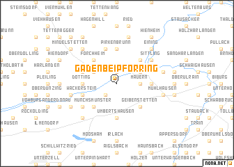map of Gaden bei Pförring