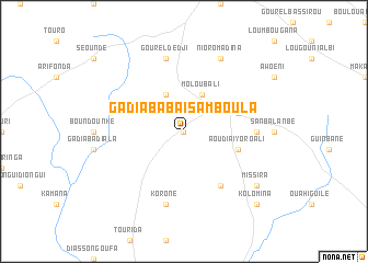 map of Gadiaba Baï Samboula
