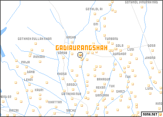 map of Gādi Aurang Shāh