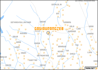 map of Gādi Aurangzeb