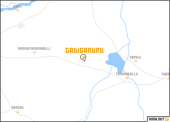 map of Gādiganūru