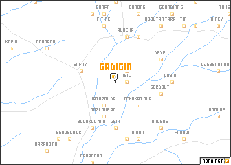 map of Gadigin