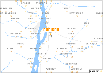 map of Gadigon