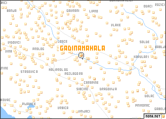 map of Gadina Mahala