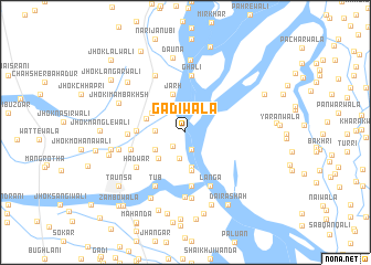 map of Gādīwāla