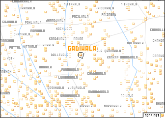 map of Gādīwāla