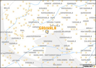 map of Gadīwāla