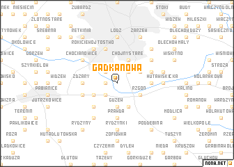 map of Gadka Nowa