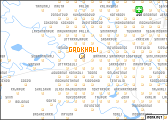 map of Gadkhāli