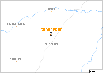 map of Gado Bravo