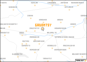 map of Gadomtsy