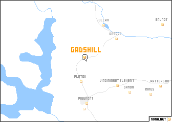 map of Gads Hill