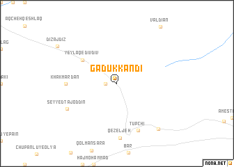 map of Gadūk Kandī