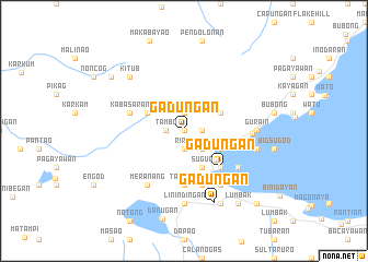 map of Gadungan