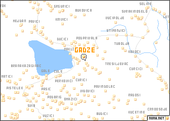 map of Gadže