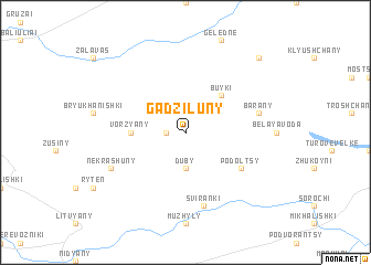 map of Gadziluny