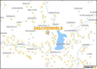 map of Gadžina Mahala