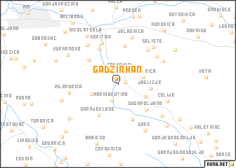 map of Gadžin Han