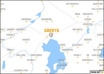 map of Gåeryd