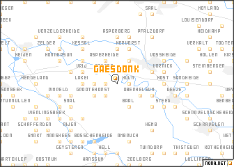 map of Gaesdonk