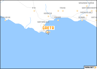 map of Gaeta