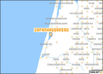 map of Gafanha do Areão