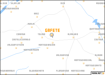 map of Gáfete