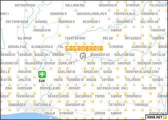 map of Gaganbāria