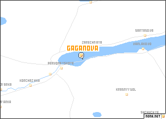 map of Gaganova