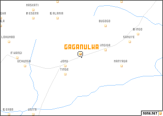 map of Gaganulwa