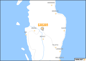 map of Gagan