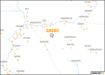 map of Gagān