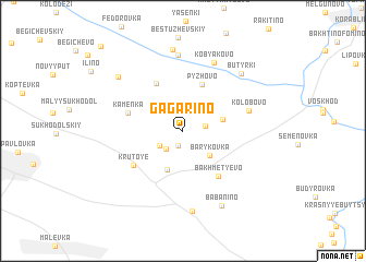 map of Gagarino