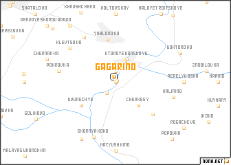 map of Gagarino