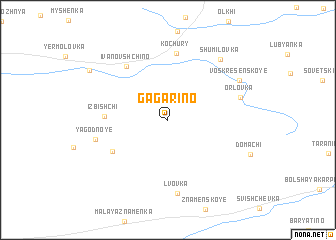 map of Gagarino