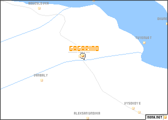 map of Gagarino