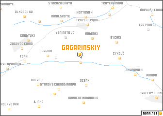 map of Gagarinskiy