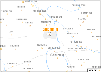 map of Gagarin