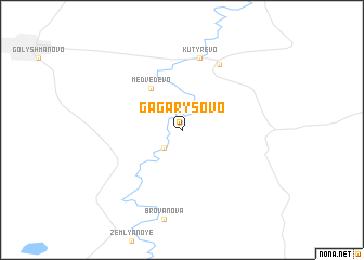 map of Gagarysovo