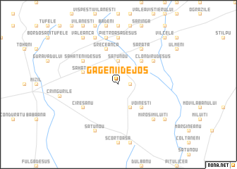 map of Găgenii de Jos