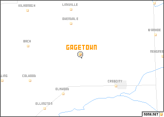 map of Gagetown