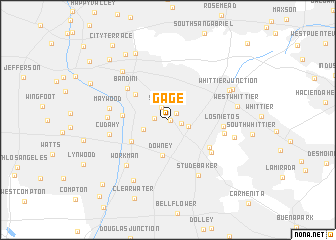 map of Gage