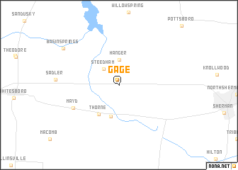 map of Gage