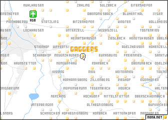 map of Gaggers