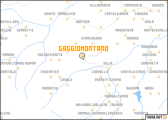 map of Gaggio Montano