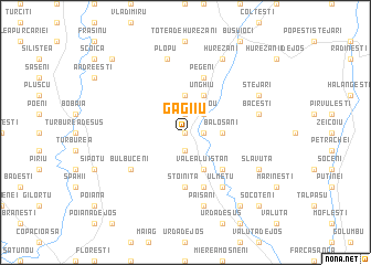 map of Găgîiu