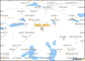 map of Gągławki